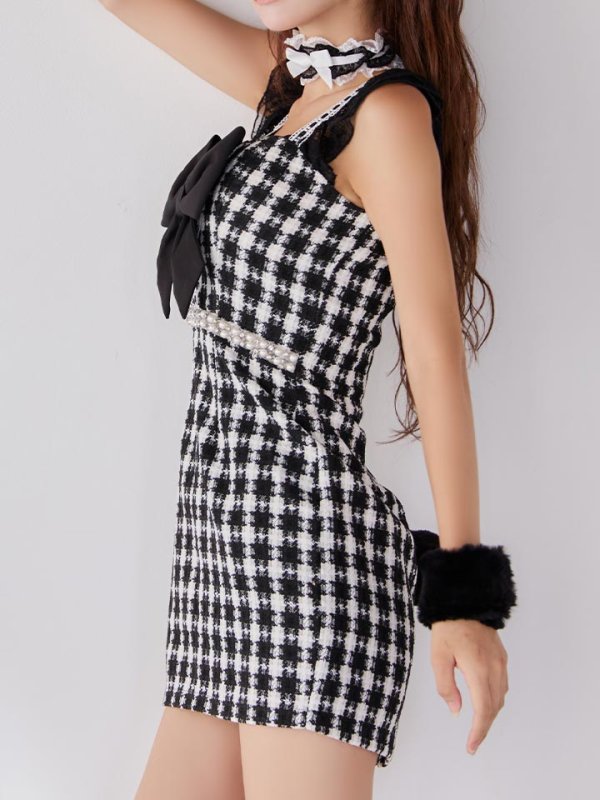 画像19: 【SALE!!】【即日発送】【ハロウィン】 ツイードバニーミニワンピ 【コスプレ6点セット】【S-Lサイズ/2カラー】[HC03]