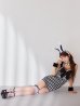 画像8: 【即日発送】【ハロウィン】 ツイードバニーミニワンピ 【コスプレ6点セット】【S-Lサイズ/2カラー】[OF01]
