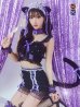 画像4: 【即日発送】【ハロウィン】パールレースキャットセットアップ【コスプレ6点セット】【S-Mサイズ/2カラー】[YMT]