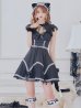 画像2: 【即日発送】【ハロウィン】 レースアップブラックキャット 【コスプレ4点セット】【S-Lサイズ/1カラー】[YMT] (2)