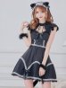 画像8: 【即日発送】【ハロウィン】 レースアップブラックキャット 【コスプレ4点セット】【S-Lサイズ/1カラー】[YMT]