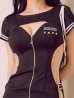 画像16: 【即日発送】【ハロウィン】ジップポリスワンピース【コスプレ2点セット】【XS-XLサイズ】[OF01-Bg]
