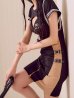 画像18: 【即日発送】【ハロウィン】ジップポリスワンピース【コスプレ2点セット】【XS-XLサイズ】[OF01-Bg]