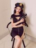 画像8: 【即日発送】【ハロウィン】ジップポリスワンピース【コスプレ2点セット】【XS-XLサイズ】[OF01-Bg]
