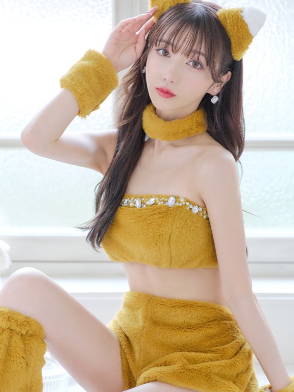 画像10: 【SALE!!】【即日発送】【ハロウィン】もこもこキツネ 【コスプレ6点セット】【Fサイズ/1カラー】[OF01]