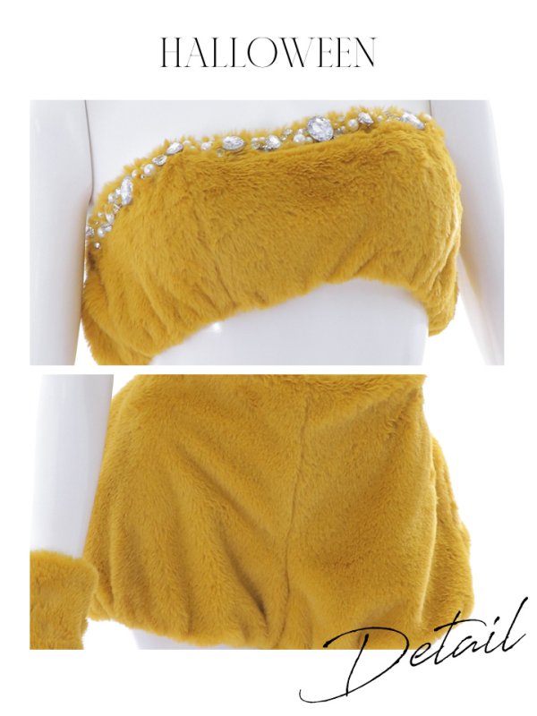 画像30: 【SALE!!】【即日発送】【ハロウィン】もこもこキツネ 【コスプレ6点セット】【Fサイズ/1カラー】[OF01]