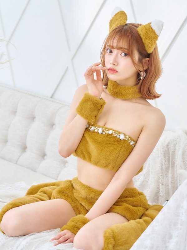 画像21: 【SALE!!】【即日発送】【ハロウィン】もこもこキツネ 【コスプレ6点セット】【Fサイズ/1カラー】[OF01]