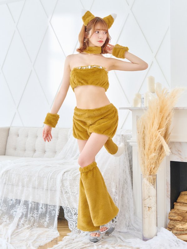 画像23: 【SALE!!】【即日発送】【ハロウィン】もこもこキツネ 【コスプレ6点セット】【Fサイズ/1カラー】[OF01]