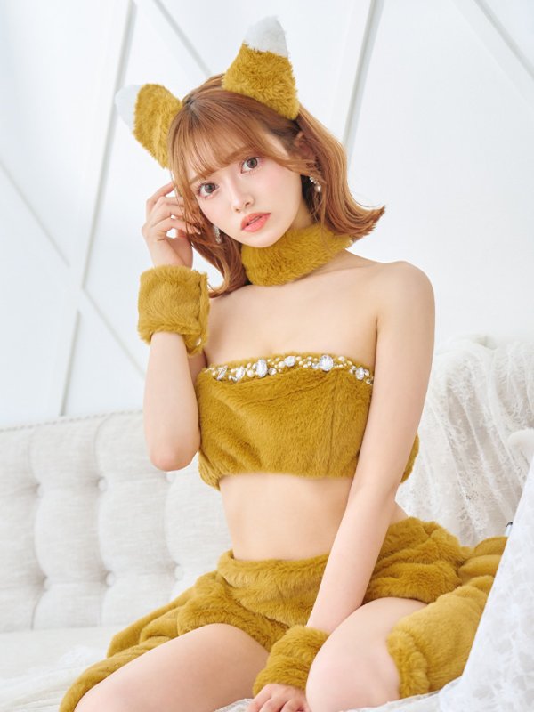 画像24: 【SALE!!】【即日発送】【ハロウィン】もこもこキツネ 【コスプレ6点セット】【Fサイズ/1カラー】[OF01]