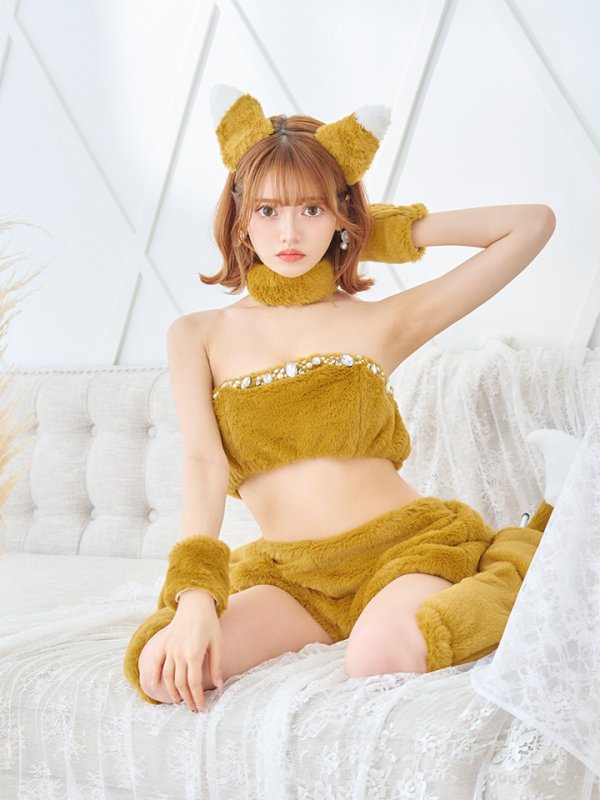 画像25: 【SALE!!】【即日発送】【ハロウィン】もこもこキツネ 【コスプレ6点セット】【Fサイズ/1カラー】[OF01]