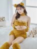画像2: 値下げ！【即日発送】【ハロウィン】もこもこキツネ 【コスプレ6点セット】【Fサイズ/1カラー】[YMT] (2)