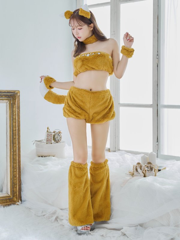 画像5: 【SALE!!】【即日発送】【ハロウィン】もこもこキツネ 【コスプレ6点セット】【Fサイズ/1カラー】[HC03]