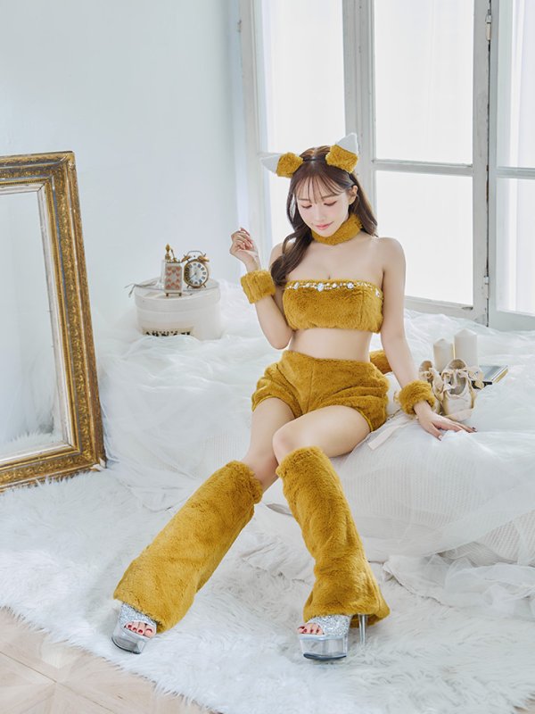 画像6: 【SALE!!】【即日発送】【ハロウィン】もこもこキツネ 【コスプレ6点セット】【Fサイズ/1カラー】[HC03]