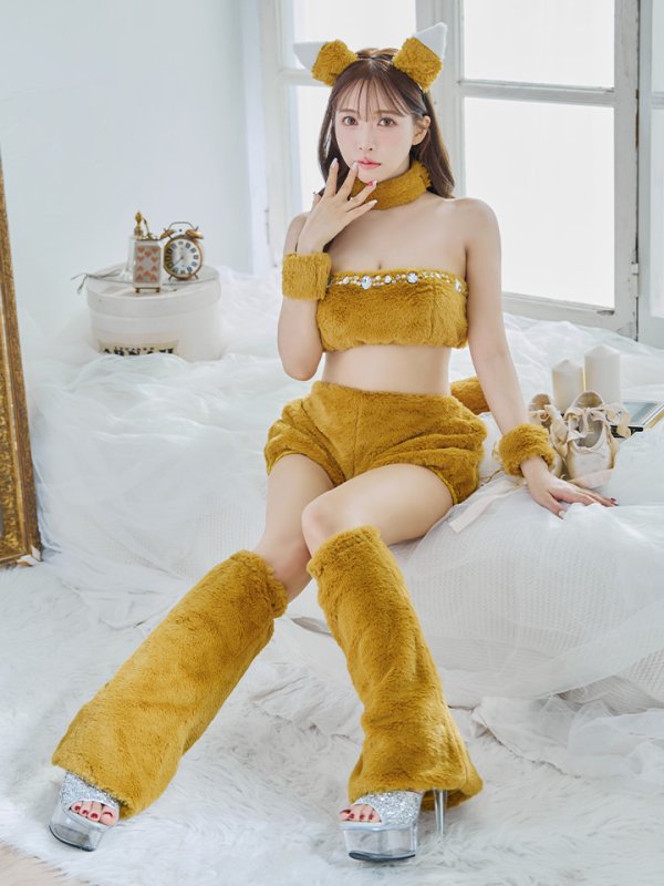 画像7: 【SALE!!】【即日発送】【ハロウィン】もこもこキツネ 【コスプレ6点セット】【Fサイズ/1カラー】[HC03]