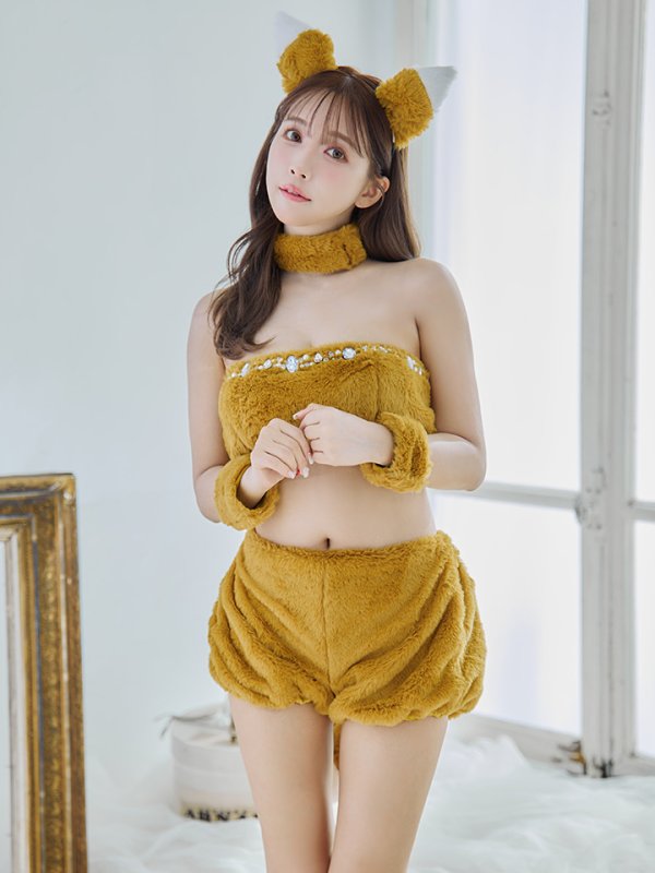 画像12: 【SALE!!】【即日発送】【ハロウィン】もこもこキツネ 【コスプレ6点セット】【Fサイズ/1カラー】[HC03]