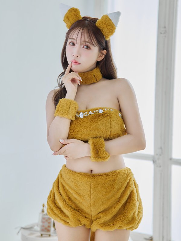 画像14: 【SALE!!】【即日発送】【ハロウィン】もこもこキツネ 【コスプレ6点セット】【Fサイズ/1カラー】[HC03]