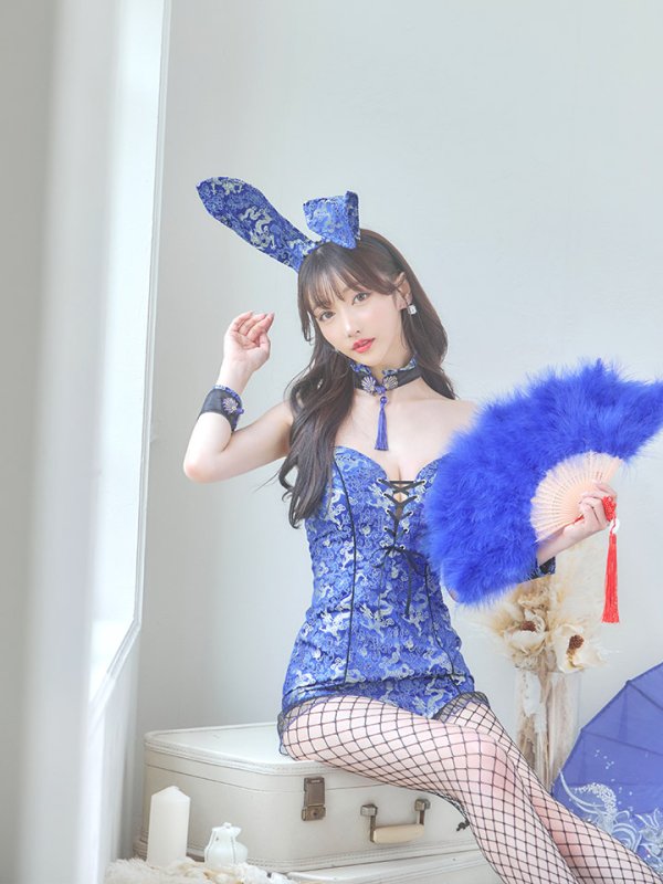 画像10: 【即日発送】【ハロウィン】チャイナバニーガール 【コスプレ6点セット】【XS-Mサイズ/3カラー】(SE01YN)[OF01]