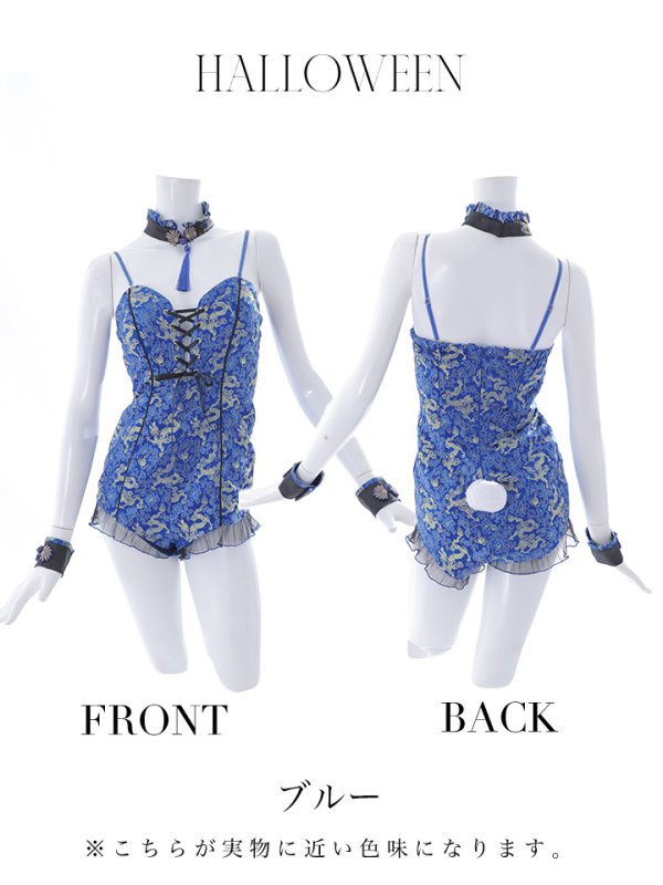 画像35: 【即日発送】【ハロウィン】チャイナバニーガール 【コスプレ6点セット】【XS-Mサイズ/3カラー】(SE01YN)[OF01]