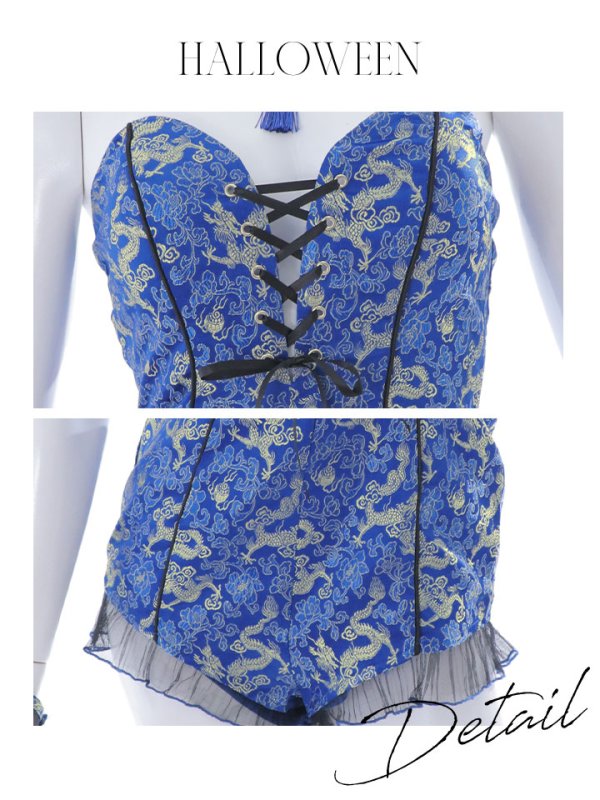 画像36: 【即日発送】【ハロウィン】チャイナバニーガール 【コスプレ6点セット】【XS-Mサイズ/3カラー】(SE01YN)[OF01]