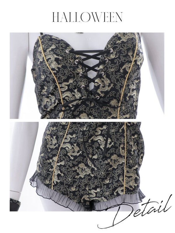 画像40: 【即日発送】【ハロウィン】チャイナバニーガール 【コスプレ6点セット】【XS-Mサイズ/3カラー】(SE01YN)[OF01]