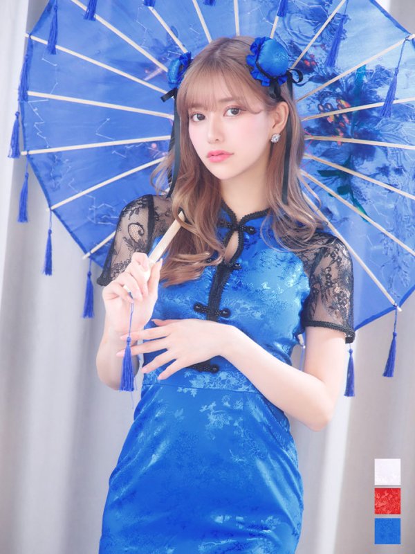 画像3: 【SALE!!】【即日発送】【ハロウィン】 マーメイドレースチャイナ 【コスプレ2点セット】【S-Lサイズ/3カラー】(SE01YN-W)[OF01]