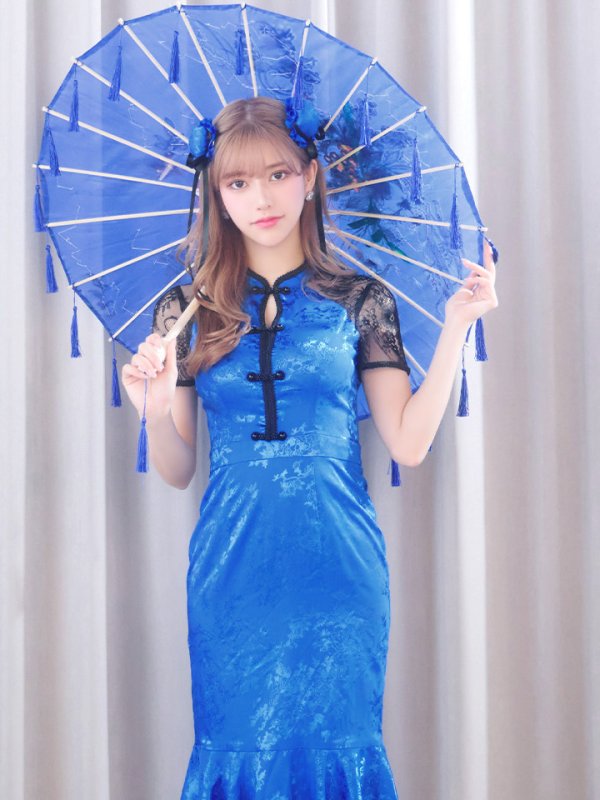 画像12: 【SALE!!】【即日発送】【ハロウィン】 マーメイドレースチャイナ 【コスプレ2点セット】【S-Lサイズ/3カラー】(SE01YN-W)[OF01]