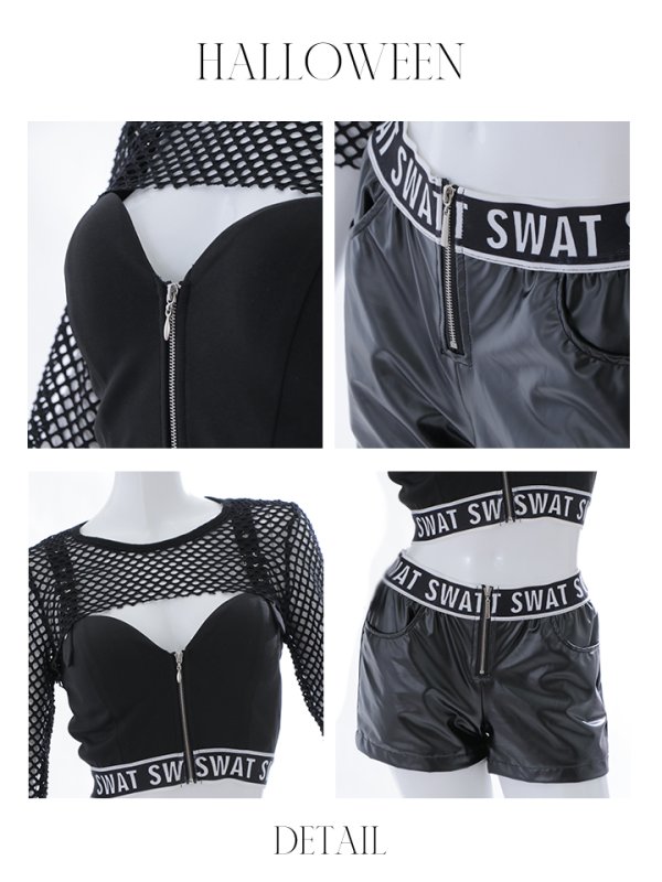 画像20: 【SALE!】【即日発送】SWATコスプレ 【コスプレ5点セット】【コスプレ2点セット】【S-Mサイズ】【S-XXLサイズ】(OF0106-SV)[OF01]