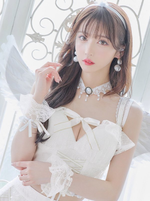 画像3: 【ハロウィン】セクシー天使セットアップ【コスプレ7点セット】【XS-Lサイズ/1カラー】[OF04-H]