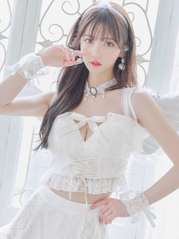 画像13: 【ハロウィン】セクシー天使セットアップ【コスプレ7点セット】【XS-Lサイズ/1カラー】[OF04-H]