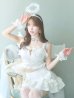 画像1: 【ハロウィン】セクシー天使セットアップ【コスプレ7点セット】【XS-Lサイズ/1カラー】[YMT-H] (1)