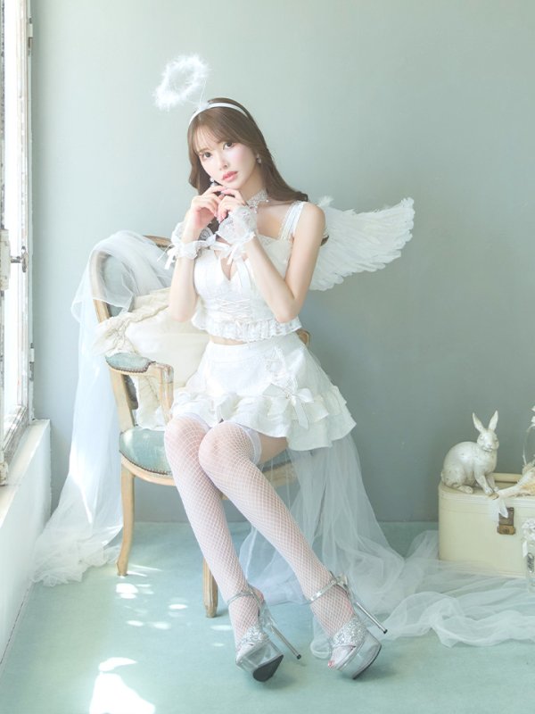 画像13: 【ハロウィン】セクシー天使セットアップ【コスプレ7点セット】【XS-Lサイズ/1カラー】[OF04-H]