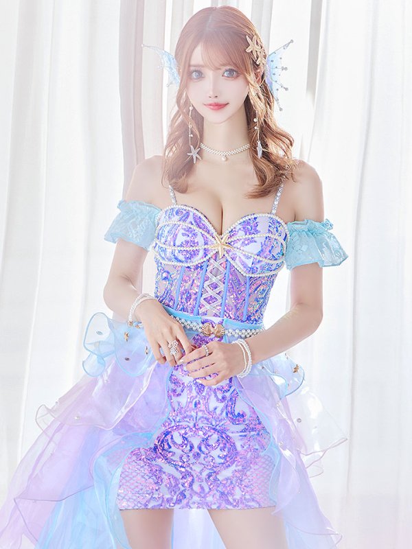 画像4: 【即日発送】【ハロウィン】【桜咲乃愛ちゃんコラボ】 2wayマーメイド 【コスプレ7点セット】【S-Mサイズ/1カラー】[OF01]