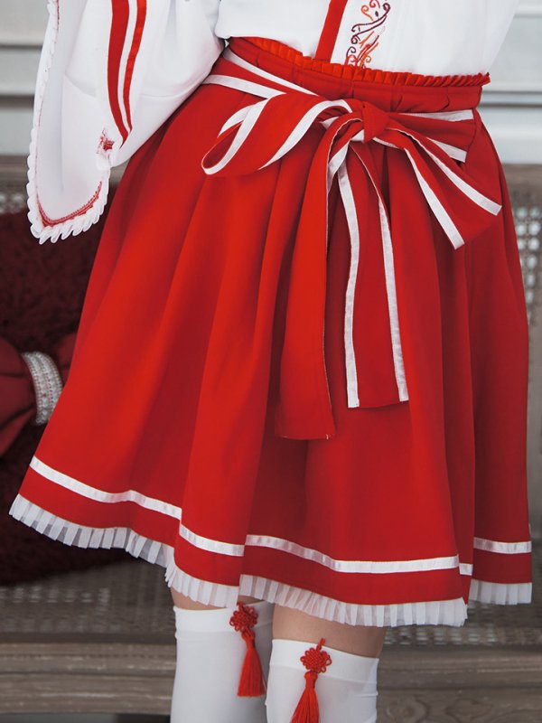 画像11: 【SALE!!】【即日発送】【ハロウィン】巫女【コスプレ4点セット】 【S-Lサイズ/1カラー】[OF01]