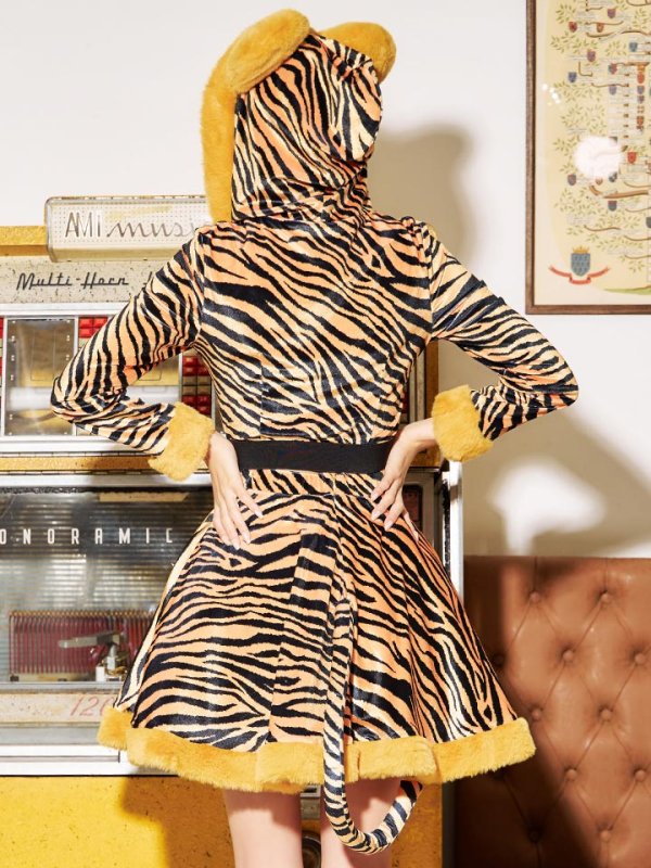 画像15: 【SALE!!】【即日発送】【ハロウィン】 タイガーセットアップ 【コスプレ3点セット】【S-Mサイズ/1カラー】[HC03]