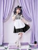 画像1: 【ハロウィン】【LARME/ラルム掲載】 ギンガムチェック猫メイド【コスプレ5点セット】【S-Mサイズ/3カラー】[YMT] (1)