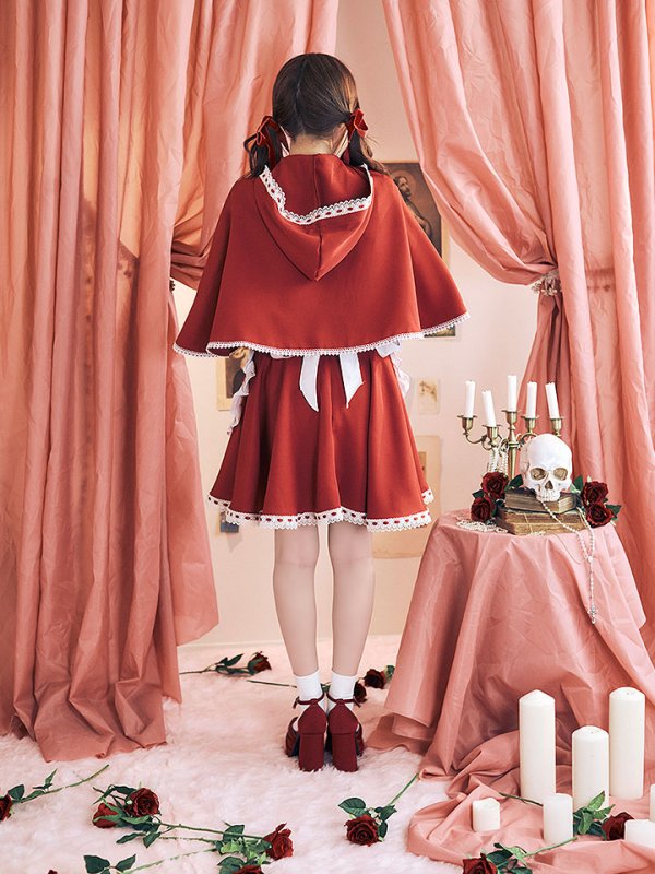 画像9: 【即日発送】【ハロウィン】【LARME/ラルム掲載】赤ずきん【コスプレ3点セット】【S-XLサイズ/1カラー】[HC03]