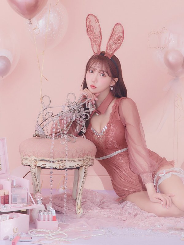 画像13: 【ハロウィン】 レースバニーオールインワン 【コスプレ5点セット】【S-Lサイズ/3カラー】[OF01]