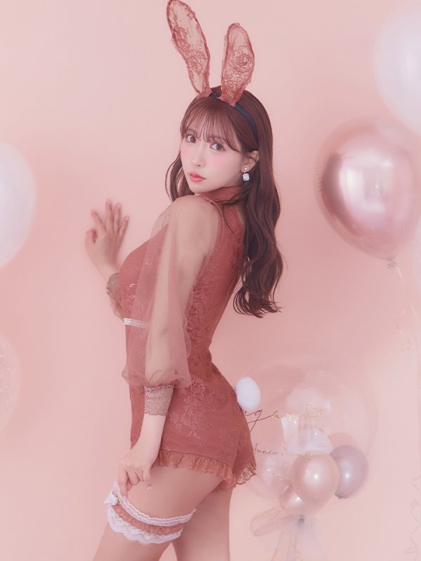 画像14: 【ハロウィン】 レースバニーオールインワン 【コスプレ5点セット】【S-Lサイズ/3カラー】[OF01]