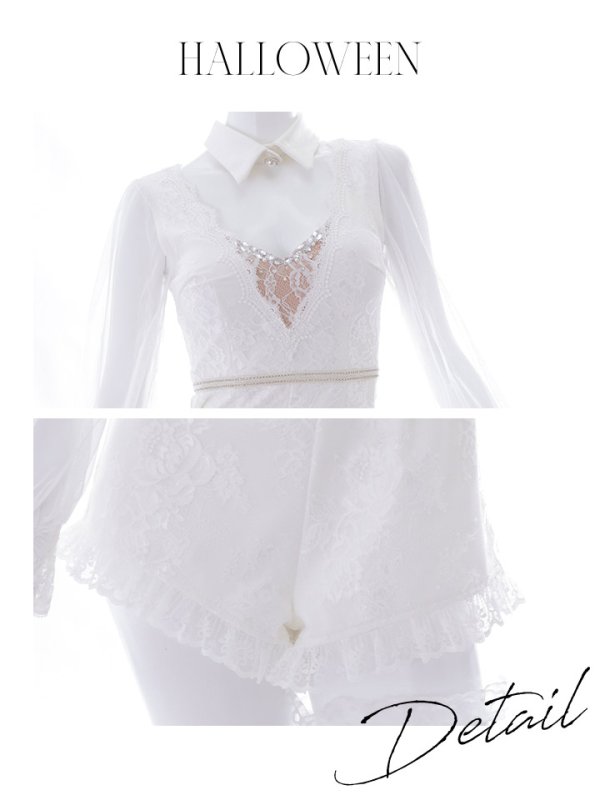 画像43: 【ハロウィン】 レースバニーオールインワン 【コスプレ5点セット】【S-Lサイズ/3カラー】[OF01]