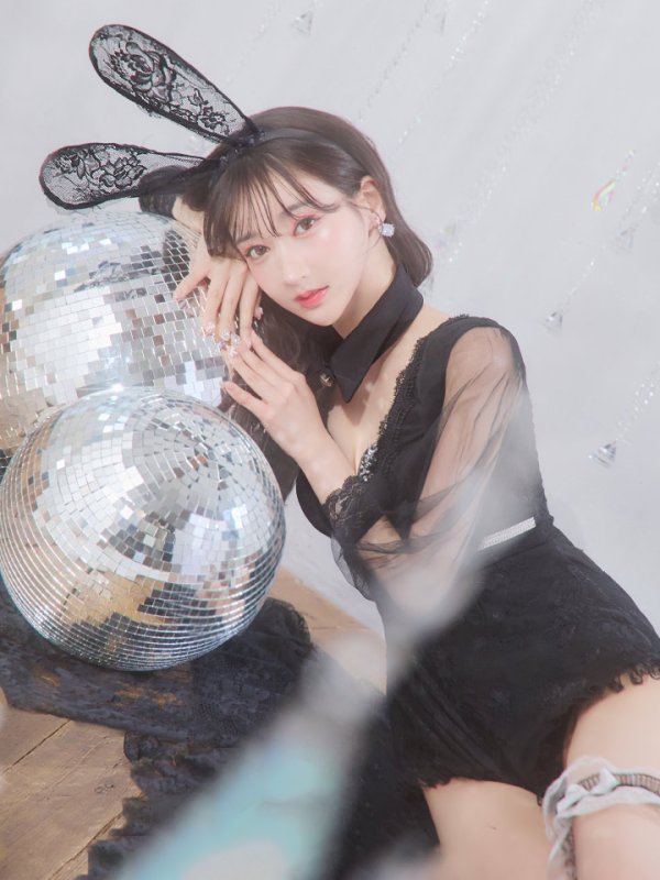 画像26: 【ハロウィン】 レースバニーオールインワン 【コスプレ5点セット】【S-Lサイズ/3カラー】[OF01]