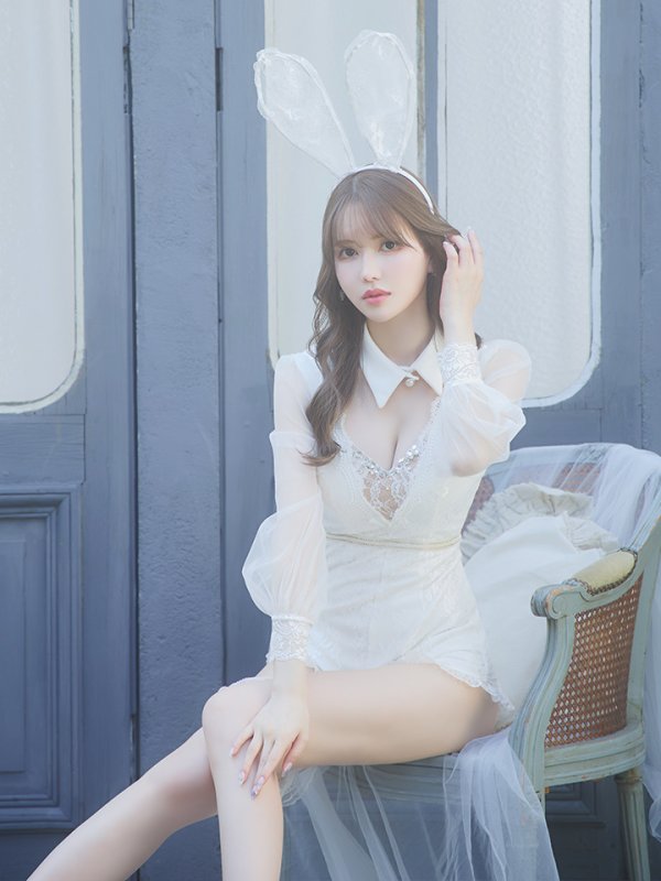 画像9: 【ハロウィン】 レースバニーオールインワン 【コスプレ5点セット】【S-Lサイズ/3カラー】[OF01]