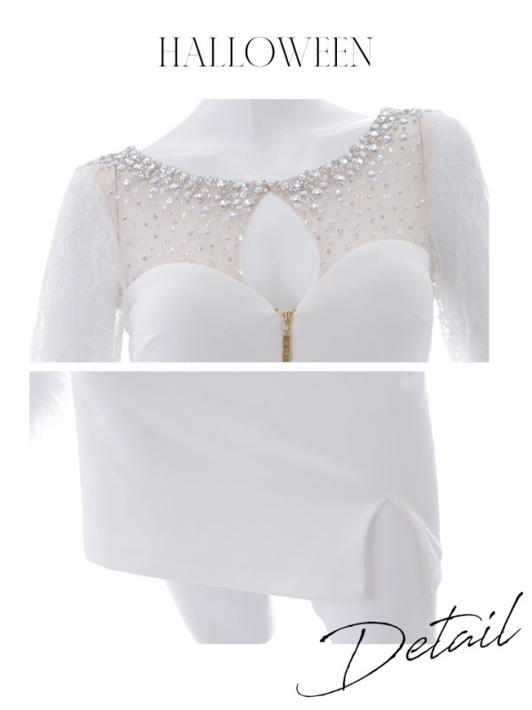 画像36: 【SALE!!】【即日発送】【ハロウィン】 ビジューバニーワンピース 【コスプレ4点セット】【S-Lサイズ/2カラー】[OF01]