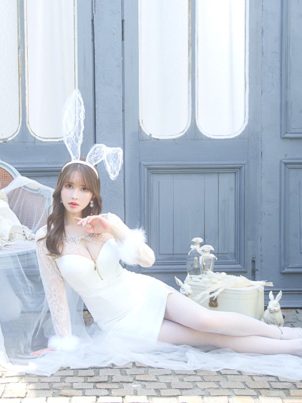 画像30: 【SALE!!】【即日発送】【ハロウィン】 ビジューバニーワンピース 【コスプレ4点セット】【S-Lサイズ/2カラー】[OF01]