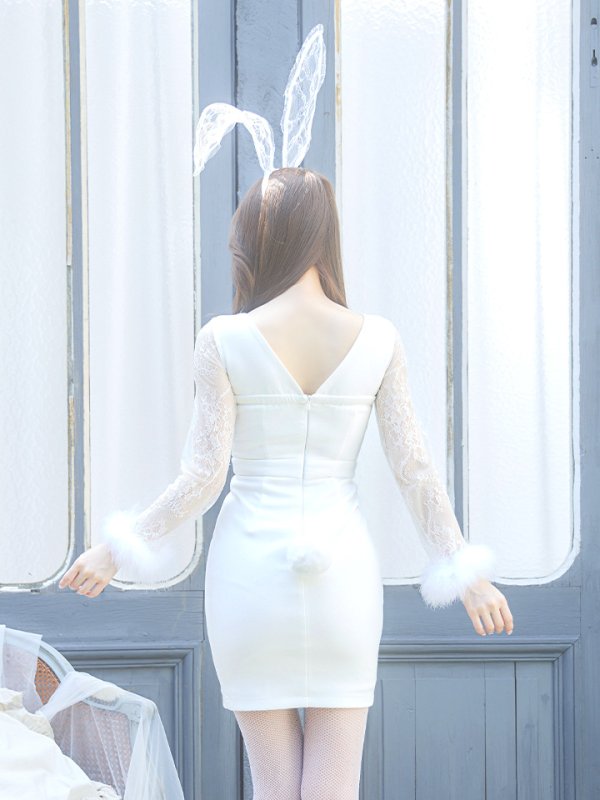 画像32: 【SALE!!】【即日発送】【ハロウィン】 ビジューバニーワンピース 【コスプレ4点セット】【S-Lサイズ/2カラー】[OF01]