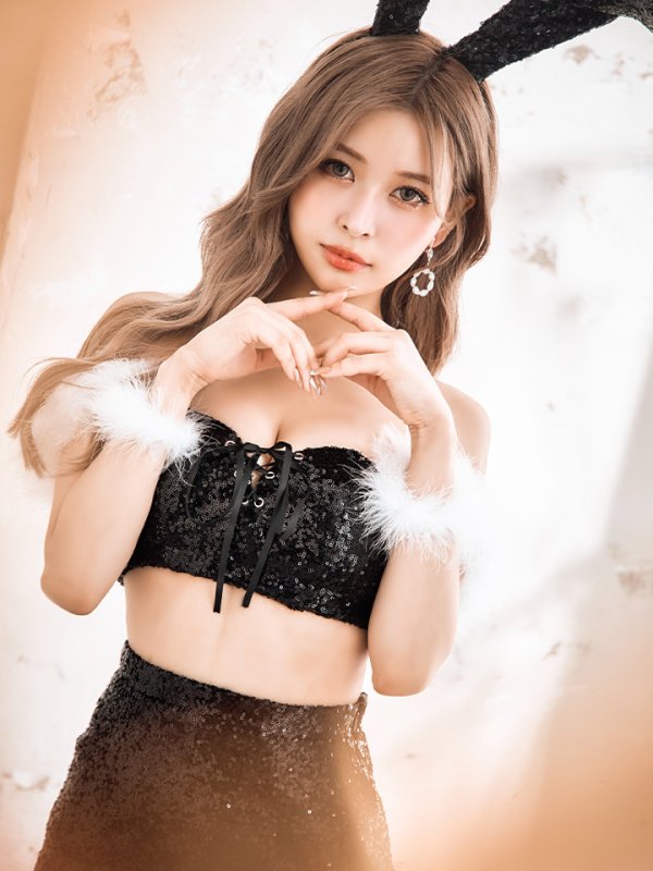 画像3: 【SALE!!】【即日発送】【ハロウィン】スパンコールセットアップバニー 【コスプレ6点セット】【S-Mサイズ/3カラー】[HC03]