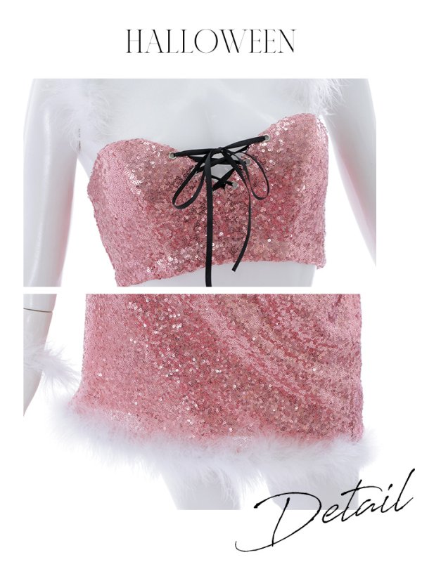 画像25: 【SALE!!】【即日発送】【ハロウィン】スパンコールセットアップバニー 【コスプレ6点セット】【S-Mサイズ/3カラー】[OF01]