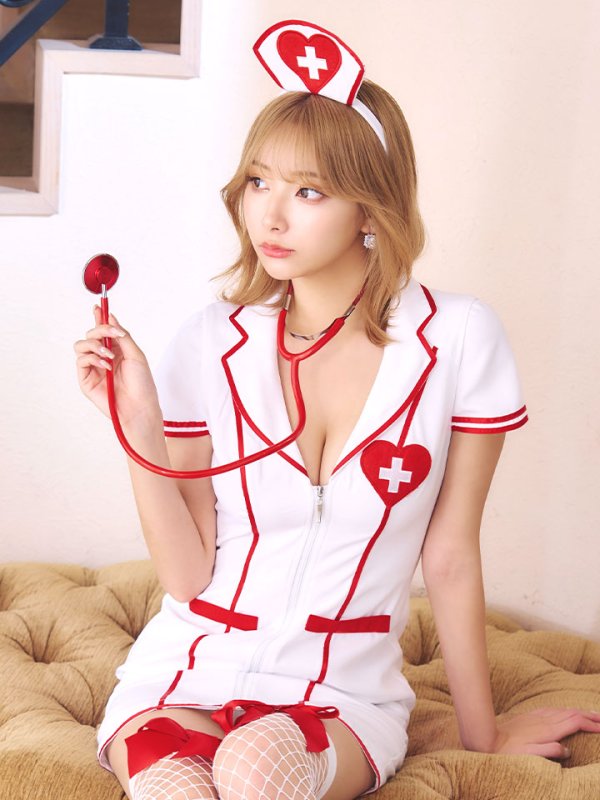 画像14: 【ハロウィン】 ジップナース 【コスプレ4点セット】【S-Mサイズ/1カラー】(CH01)[HC03]