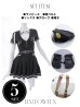 画像21: 【ハロウィン】ポリスフレアワンピース【コスプレ5点セット】【S-XLサイズ】(HC06-SV)[YMT-Bg]