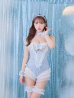 画像20: 【即日発送】【ハロウィン】パールチェーンレースバニーガール【コスプレ7点セット】【S-Lサイズ/3カラー】[YMT]