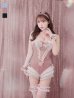 画像1: 【即日発送】【ハロウィン】パールチェーンレースバニーガール【コスプレ7点セット】【S-Lサイズ/3カラー】[YMT] (1)